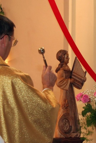 svěcení sochy sv. Cecílie